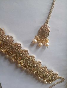 4 Pc Kundan Jewellery Set
