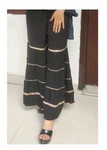 Black Flared Sharara