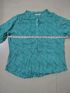 Striped Green Tunic Top