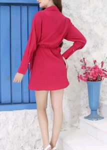 Fuchsia Wrap Dress