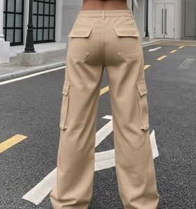 Beige Cargo Pants