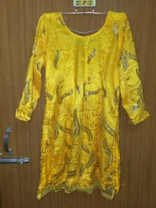 yellow haldi outfit women 2xl sharara