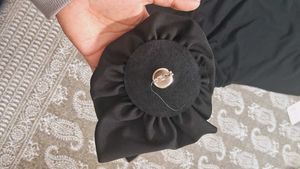 Black Flower Detail.mini Dress New Me
