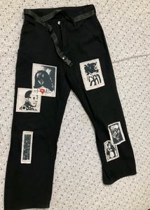 Graphic Print Jeans