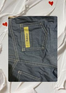 Jeans Shorts Floral Striped