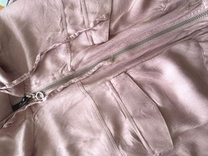 Pink Cropped Hoodie