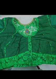 Green Designer Blouse