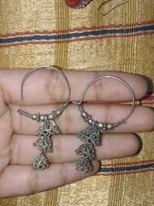 5 Beutiful 😍Beaded Hoop Earrings