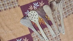 Vintage Wooden Utensil Set