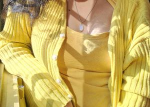 Warm Sunshine Yellow Knit Top......winter perfect.