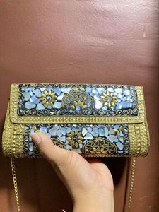 Floral Embellished Clutch