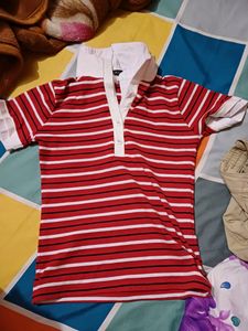 Red And White Top