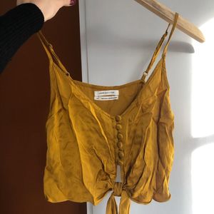 Deep Neck Tie Up Cami Top