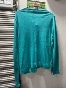 Teal Button-Down Cardigan