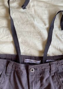 bershka grey cargos
