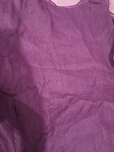 Purple Embroidered Kurti