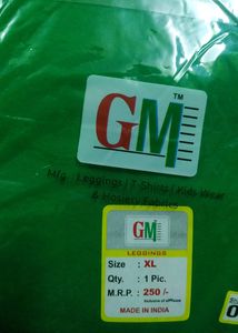 Pure Cotton Leggins XL Green Shade(03) It's New