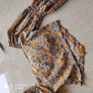 Floral Print Crop Top