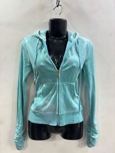 Juicy Couture Aqua Velour Hoodie