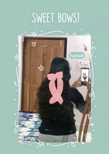 Crochet Pink Bow