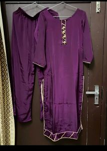 Purple Kurta Set