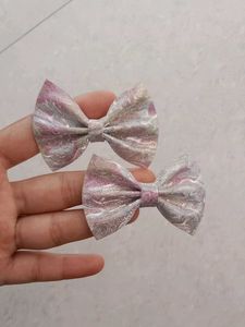 Hair Clips In Bow Design 🎀