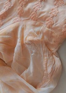 Peach Embroidered Kurta Set