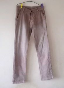 Casual Brown Faded Pants