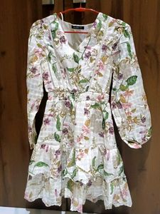 Floral Ruffle Mini Dress