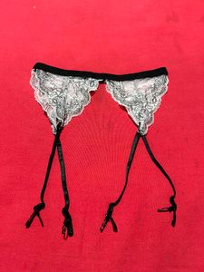 Lace Garter Belt with Stocking Clips