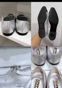 Chanel Silver Mary Jane’s