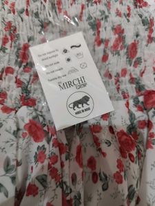 Cute Floral Fit and Flare Top With Shrug