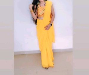 Ready To Wear Saree Haldi Function