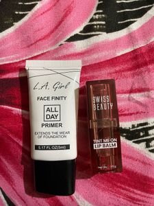 SWISS BEAUTY LIP TINT AND LA GIRL PRIMER