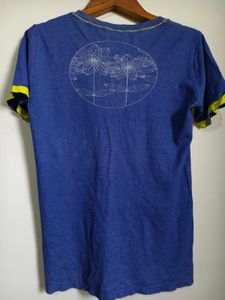 Blue Floral T-Shirt Size S/M