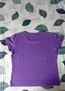 💜Purple Graphic Print T-Shirt