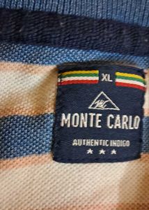 Monte Carlo Striped Polo - XL