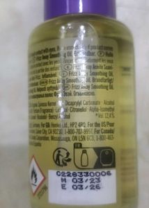 Schwarzkopf Bonacure Frizz Away Smoothing Oil