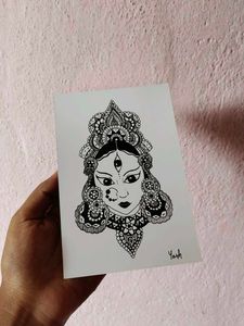 Durga Devi Illustrated Postcards (Set of 5)