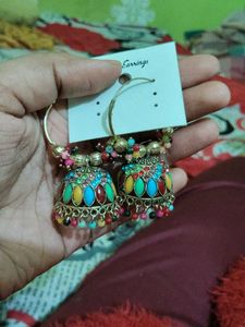 Colorful Jhumka Earrings