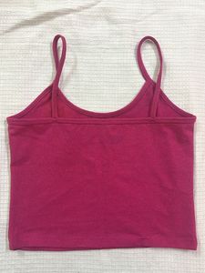 Pink Spaghetti Strap Tank Top