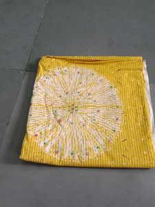 Yellow Printed Salwar Suit