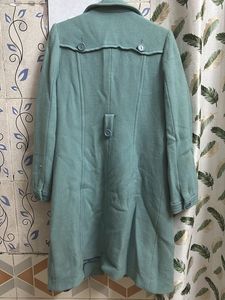 Vintage Teal Wool Coat