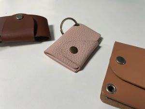 Leather Keychain Card Holders (Set of 3)