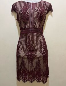 forever21 Pintrest Burgundy Lace Dress