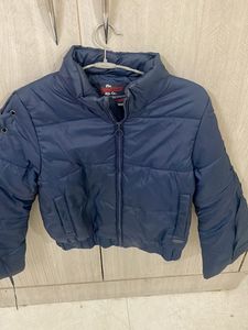 Navy Blue Puffer Jacket