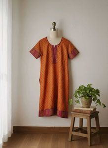 Elegant Biba Silk Kurta - Pre-owned, Size 34