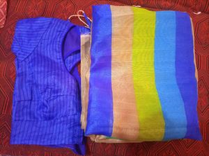 Blue Color Saree