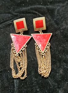 Red Beautiful Earrings