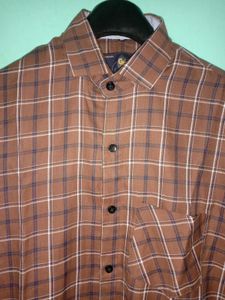Brown Check Shirt 👔